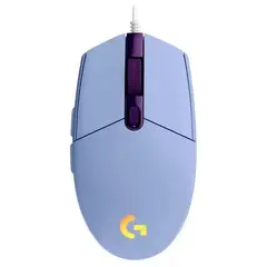 LOGITECH - Mouse Gamer G203 Lightsync Lila RGB