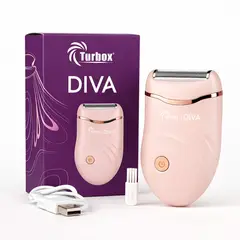 TURBOX - Afeitadora Femenina Recargable Electrica Mujer + Accesorios - Rosado 5v