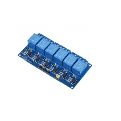 GENERICO - Módulo Relé 6 Canales 5V/12V TTL con Indicadores LED - 12V DC