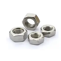 GENERICO - Tuerca Hexagonal Acero Inoxidable UNC – Pack x10 - 1/8"
