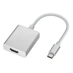 GENERICO - Convertidor Hdmi A Tipo C Blanco Adaptador Celular Televisor