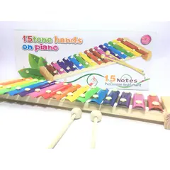 JUGUETERIA EXPRESS - Juguete Madera Marimba Xilófono Infantil 15 Notas