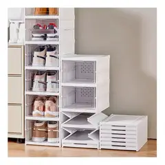 GENERICO - Zapatero Organizador Plegable Armario 6 Niveles Transparente