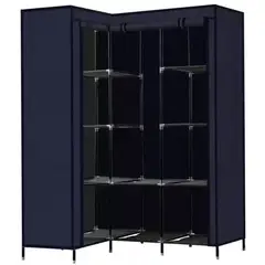TECNOHOGAR JS - Closet Esquinero Organizador De Ropa 8 Estantes 88l88