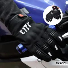 MADBIKE - Combo X2 Pares de Guantes Moto City Negro Talla XL Resistentes al agua Reflectivos Antideslizantes