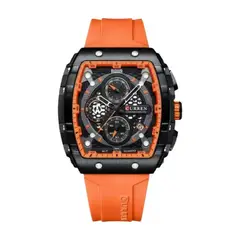 CURREN - Reloj Para Hombre Naranjo Kred8213