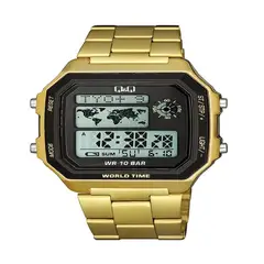 Q&Q - Reloj Para Hombre Dorado M196j007y