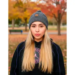 VITTORIA - Gorro Pompon Bola Unisex Fashion Frío En Lana Fina
