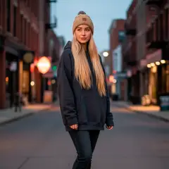 VITTORIA - Gorro Pompon Bola Unisex Fashion Frío En Lana Fina