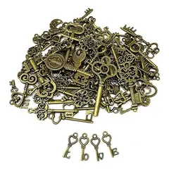 GENERICO - Llaves Antiguas Decorativas De Acero X25 Unidades