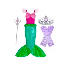 GENERICO - Disfraz sirena niña talla 8 disfraz sirenita ariel