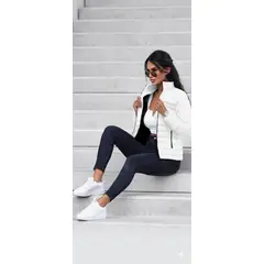 URBANISTA - CHAQUETA PARA MUJER AZUL BLANCA