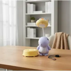 INFANTILES CAJUROMIX - Lámpara De Mesa Luz Led Decorativa Recargable Dino
