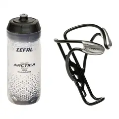ZEFAL - Portacaramañola Aluminio + Caramañola Térmica 550ml Biciclet