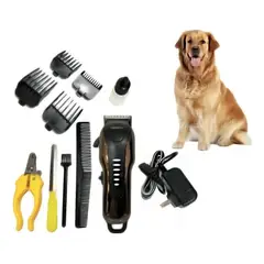 GEMEI GEEMY - Máquina Peluquera para Perros Recargable Geemy GM-6063 Kit de Corte con Accesorios