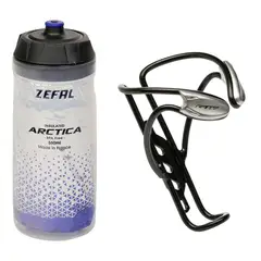 ZEFAL - Portacaramañola Aluminio + Caramañola Térmica 550ml Biciclet