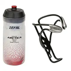 ZEFAL - Portacaramañola Aluminio + Caramañola Térmica 550ml Biciclet