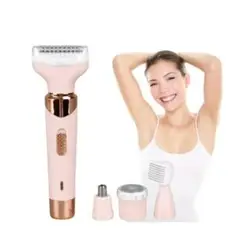 GENERICO - Kit Depiladora para Mujer Recargable Maquina 4 En 1 Gm 3074