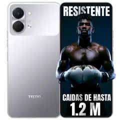 TECNO MOBILE - Celular Spark GO 3 64GB/4GB - Gris