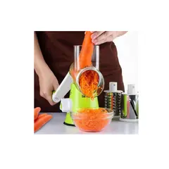 GENERICO - Picatodo 3 en 1 Manual Cocina - Rallador Molino Cortador de Verduras Súper Rápido