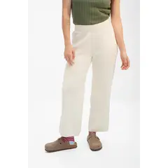 EASY PEOPLE - Pantalón Tejido Algodón Crudo