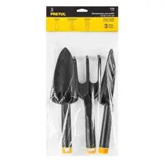PRETUL - Juego Herramientas para Jardin 3 Piezas - 21709