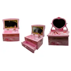 MAZUGI - Tocador Niña Joyero Musical con Espejo