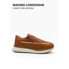 CALZADO BONT - Tenis Miel 100% Cuero Deportivo Mujer Vittoria Bont