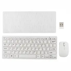 GENERICO - Combo Mini Teclado Mouse Inalambrico Protector Silicona K03