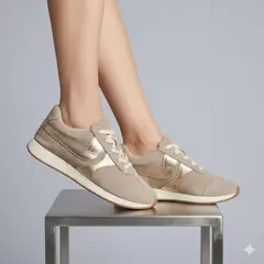CALZADO BONT - Tenis en Cuero Para Mujer Beige Lucca Bont