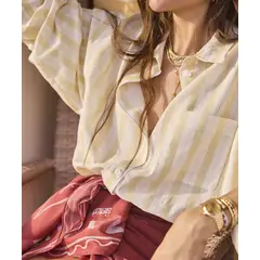 PATPRIMO - Camisa Para Mujer Manga Larga Amarillo #30018213