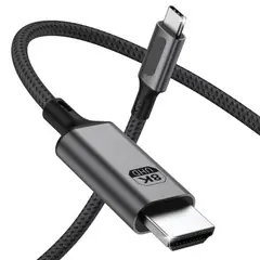 BE - Cable USB-C a HDMI 8K BE-C1 60Hz / 4K 144Hz 48Gbps HDMI 2.1 Alta Velocidad Compatible Laptop Tablet