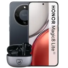 HONOR - Celular Magic 8 Lite 8Gb Ram 256Gb 5G Negro + Obsequio Audifonos Lamborghini
