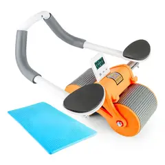 GENERICO - Rueda Abdominal Con Rodillo Contador Digital Quemador Grasa