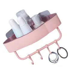 DAYOSHOP - Estante Esquinero Organizador Baño Cocina Adhesivo Ganchos