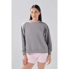 KOAJ - Buzo holgado unicolor con cuello redondo Mujer