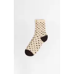 KOAJ - Media Larga, con diseño en jacquard de corazones. Mujer