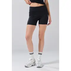 KOAJ - Biker corto unicolor con cintura elástica Mujer