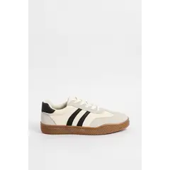 KOAJ - Tenis deportivos de plataforma blancos con contrastes Hombre