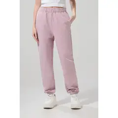 KOAJ - Pantalón lila claro jogger con bolsillos y elásticos Mujer