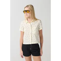 KOAJ - BLUSA/ALGODON/ESTAMPADA/CAMISERA MANGA CORTA CON BOLSIL Mujer