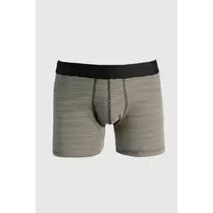 KOAJ - Bóxer kaki claro brief-medio con diseños de rayas Hombre