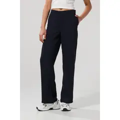 KOAJ - Pantalón azul intenso con botón, tiro alto y bota recta Mujer