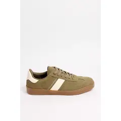 KOAJ - Tenis urbanos, en color verde oliva con suela en contra Hombre