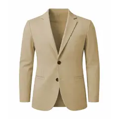 MODA EN CIRCUITO - Bleiser En PUNTO ROMA Gabán O Chaqueta Para Hombre BEIGE