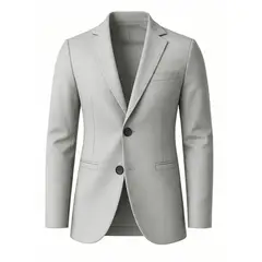 MODA EN CIRCUITO - Bleiser En PUNTO ROMA Gabán O Chaqueta Para Hombre GRIS CLARO