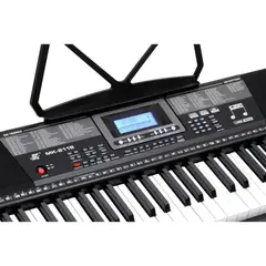 GENERICO - Teclado Piano 61 Teclas Iluminadas con Pedal y Micrófono