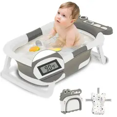 IMPORTADORA MAKA - Bañera Plegable con Termómetro