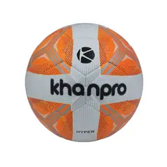 KHAN PRO - Balón de Fútbol Profesional Hyper Naranja Khanpro 4 - Grama Sintética y Natural