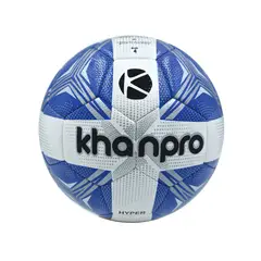 KHAN PRO - Balón de Fútbol Profesional Hyper Azul Khanpro 4 - Grama Sintética y Natural